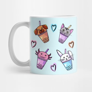 Cute Bubble Tea Animals Mug